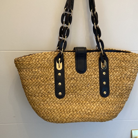 Rare Michael Kors straw tote. - Picture 4 of 5